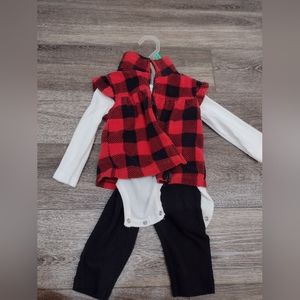 Carter's Outfit with Onesie and Vest Size 18M